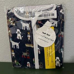 Little Sleepies Navy Puppy Love Zippy